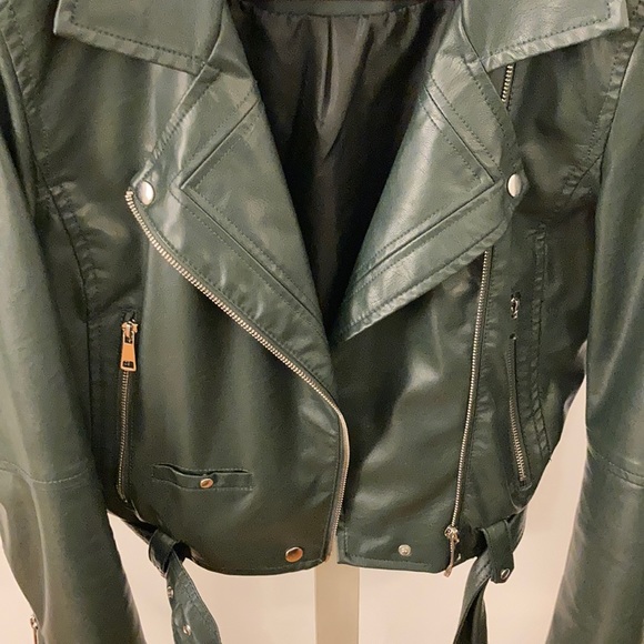 Ci Sono by Cavalini Faux Leather Moto Jacket - Picture 4 of 13